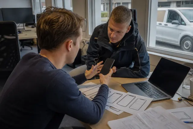 Sfeerbeeld bij de dienst: Bedrijfsapp laten maken voor je buitendienst