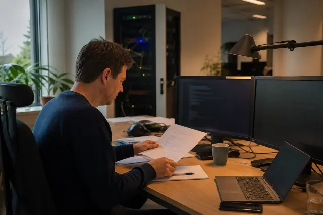 Sfeerbeeld bij de dienst: Software doorontwikkelen of overnemen